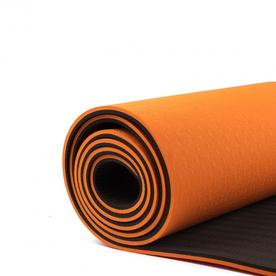 Unisex Black Orange Yoga Mat 20180713 - Buy Unisex Black Orange Yoga Mat  20180713 online in India