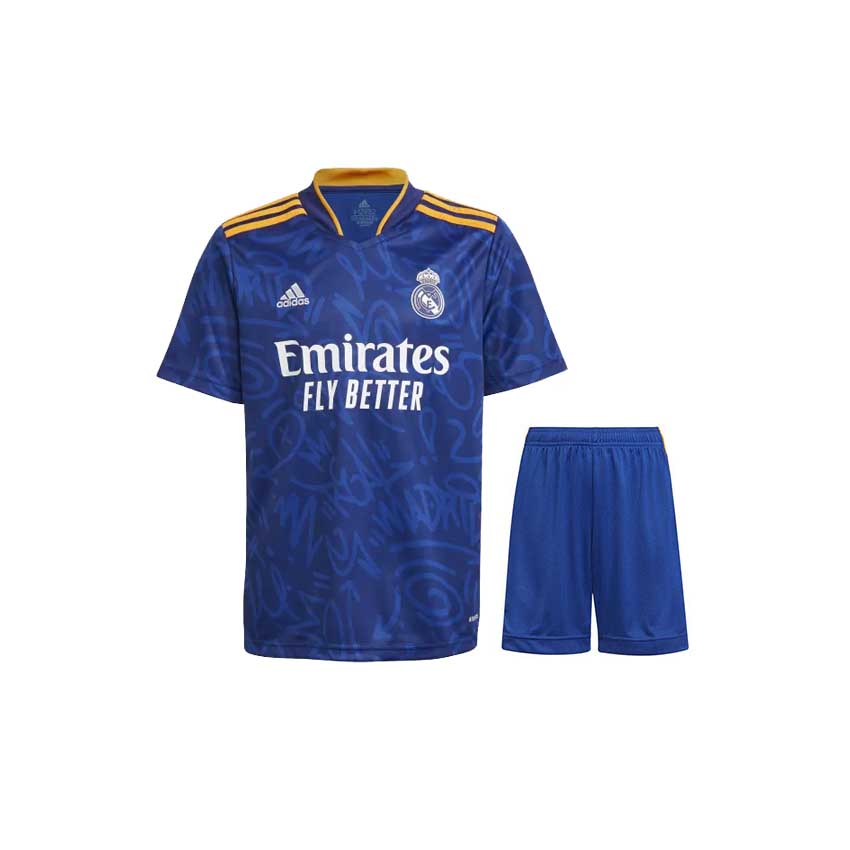 Real Madrid Away 2021-22 Kids Jersey Kit - Sidanvick